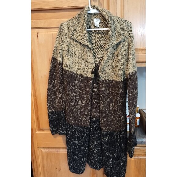 Vintage wool blend open front cardigan - Picture 1 of 5
